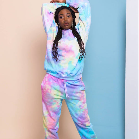 Organic Cotton Tie Dye Sweatsuits Hand Dyed, Ethically Made in
