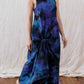 Universe Galaxy Tie Dye Cotton Black, Blue and Pink Constellation Maxi Fit Plus Size